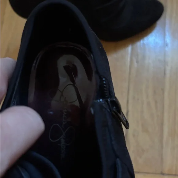 Jessica Simpson Black suede high heels size 8 - Picture 3 of 9